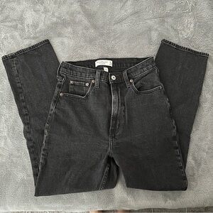 Abercrombie and Fitch The Ankle Straight Ultra High Rise Curve Love